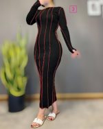 پیراهن بلند کبریتی - تصویر 4